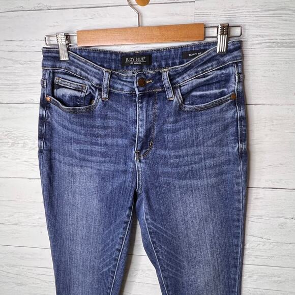 Judy Blue Jeans Womens Size 30 Blue Skinny Fit Cotton Blend Stretch Everyday - Picture 7 of 16